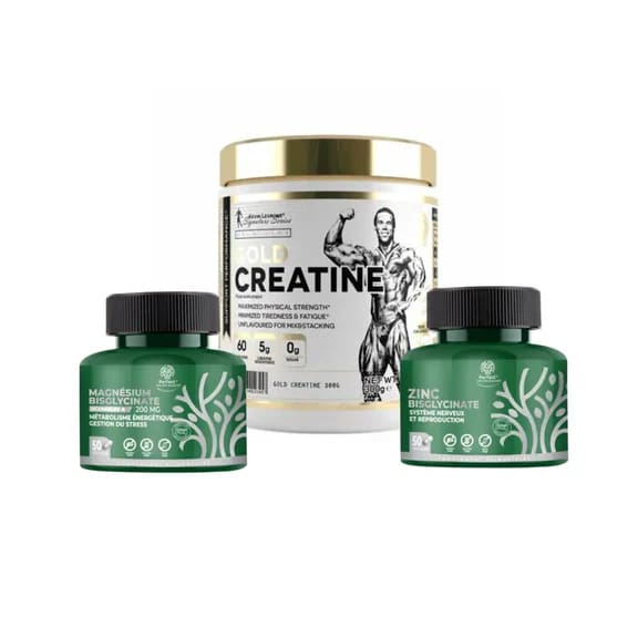 Kevin Levrone Gold Creatine + Zinc Bisglycinate + Magnésium Kevin Levrone Gold Creatine + Zinc Bisglycinate + Magnésium
